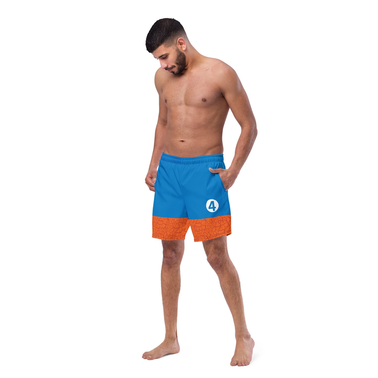 Fantastic Ben Grimm The Thing Costume Swim Trunks