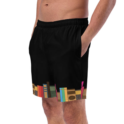 Kamar-Taj Library (Black) Swim Trunks