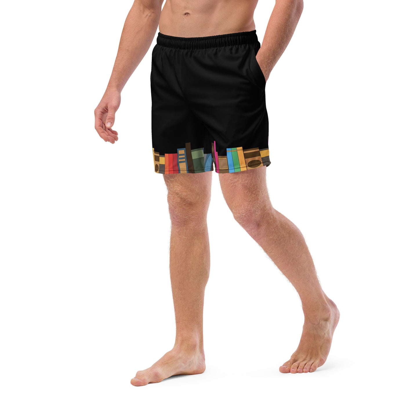 Kamar-Taj Library (Black) Swim Trunks