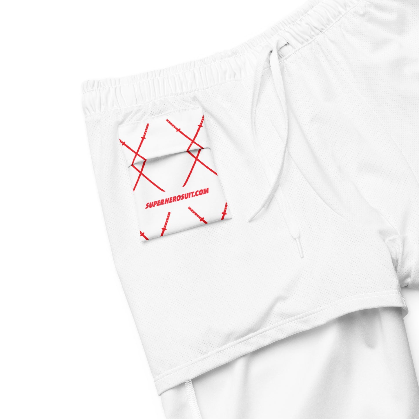 Deadpool Katanas (White) Swim Trunks