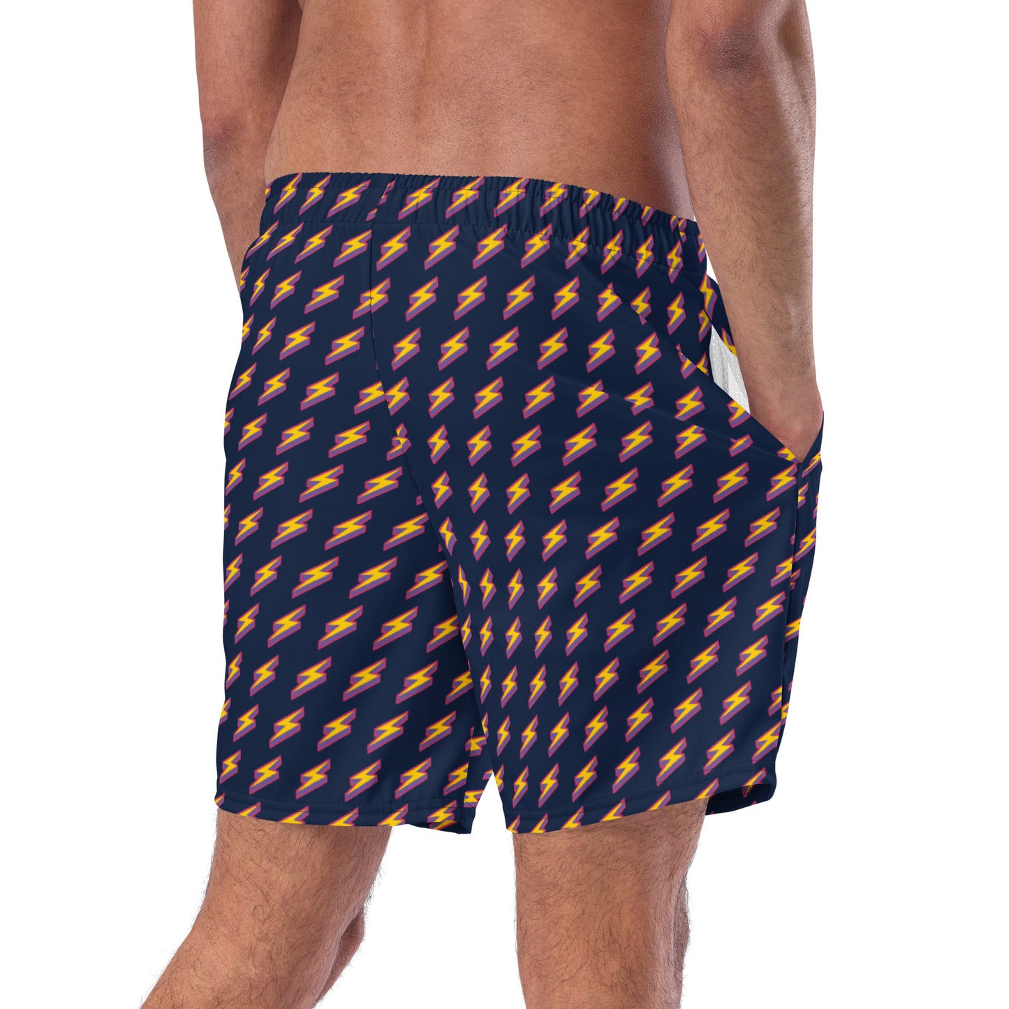 Intergalactic Lightning Bolts (Navy) Swim Trunks