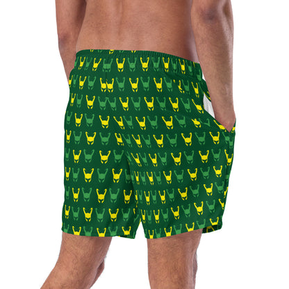 Loki Helmet (Dark Green) Swim Trunks