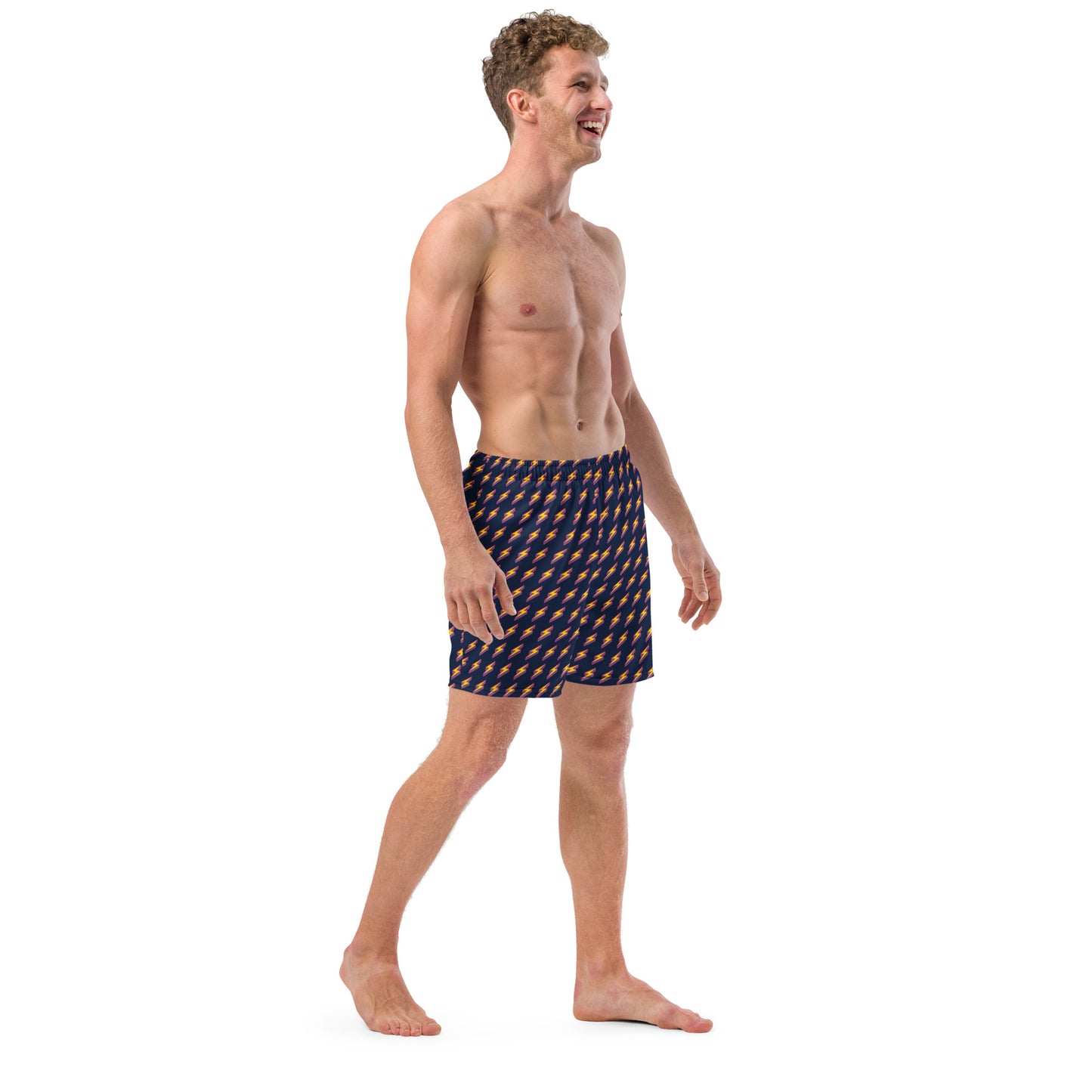 Intergalactic Lightning Bolts (Navy) Swim Trunks