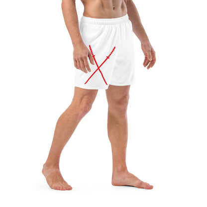 Deadpool Katanas (White) Swim Trunks