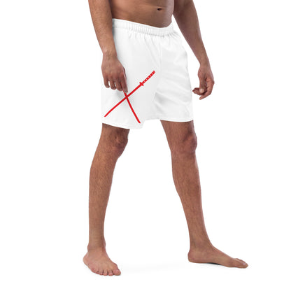 Deadpool Katanas (White) Swim Trunks