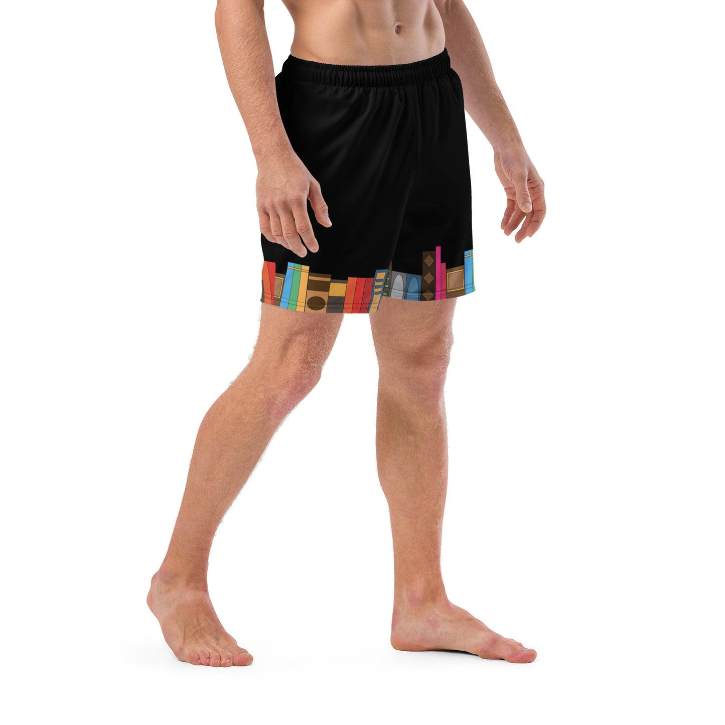 Kamar-Taj Library (Black) Swim Trunks