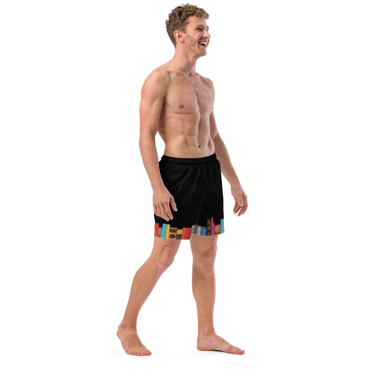 Kamar-Taj Library (Black) Swim Trunks