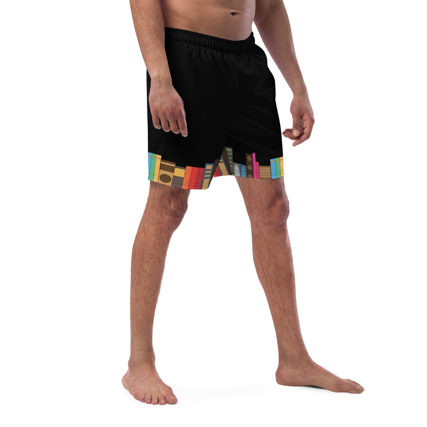 Kamar-Taj Library (Black) Swim Trunks