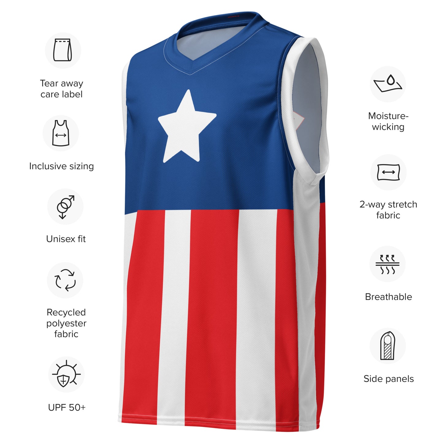 Steve Rogers Basketball Jersey