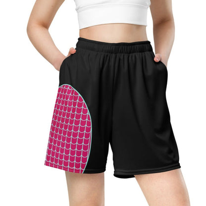 Spider-Gwen (Black) Unisex Exercise Shorts