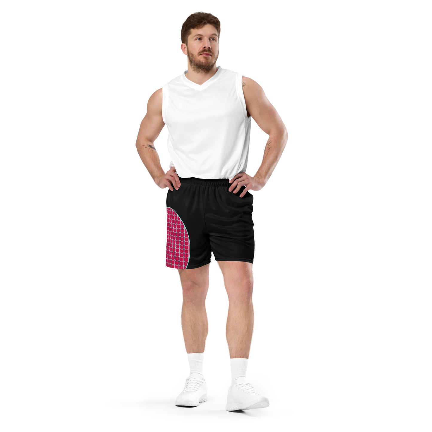 Spider-Gwen (Black) Unisex Exercise Shorts