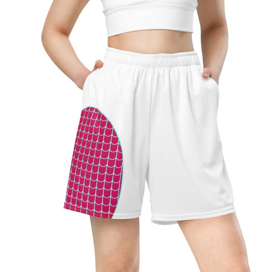 Spider-Gwen (White) Unisex Exercise Shorts