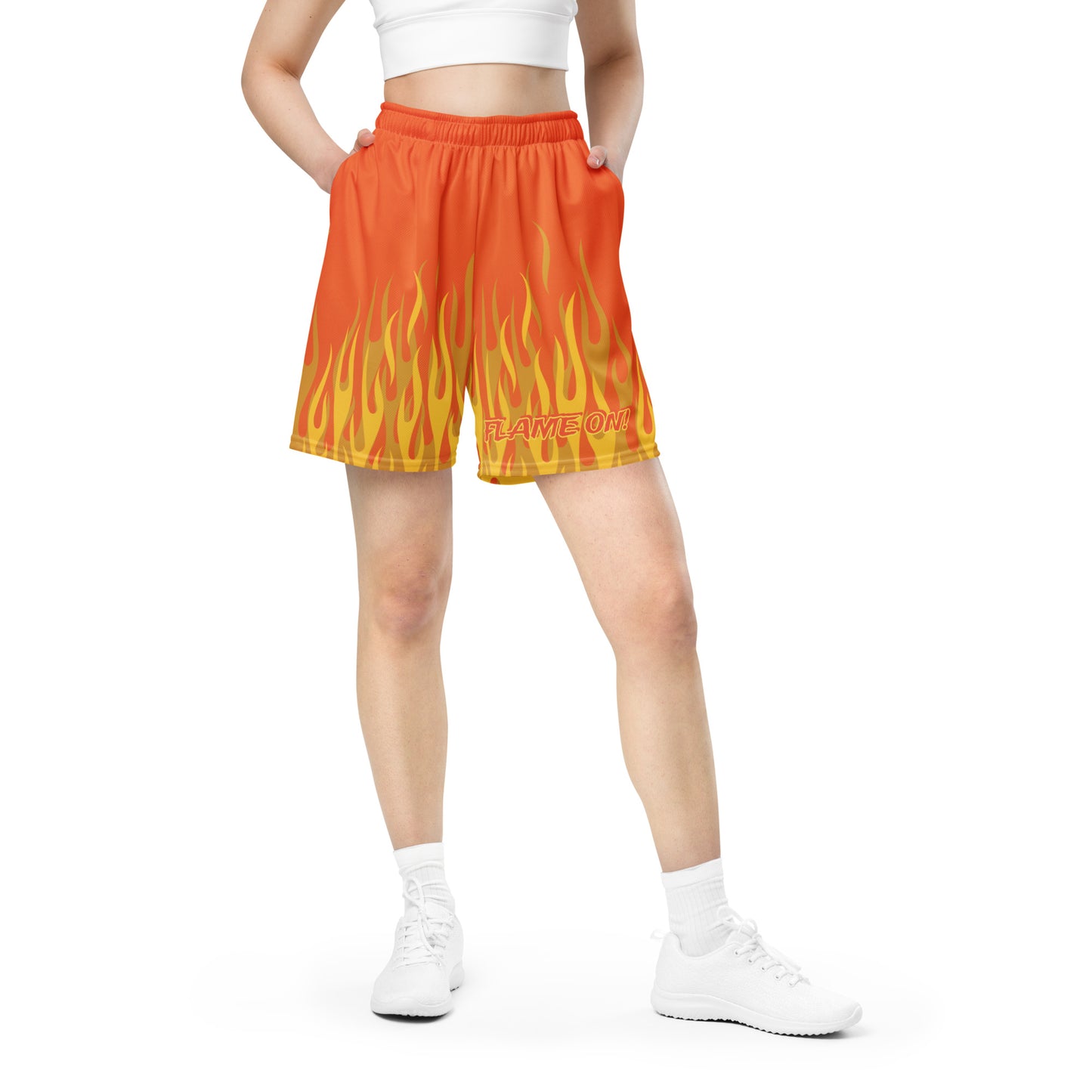 Fantastic Torch "Flame On!" Unisex Exercise Shorts