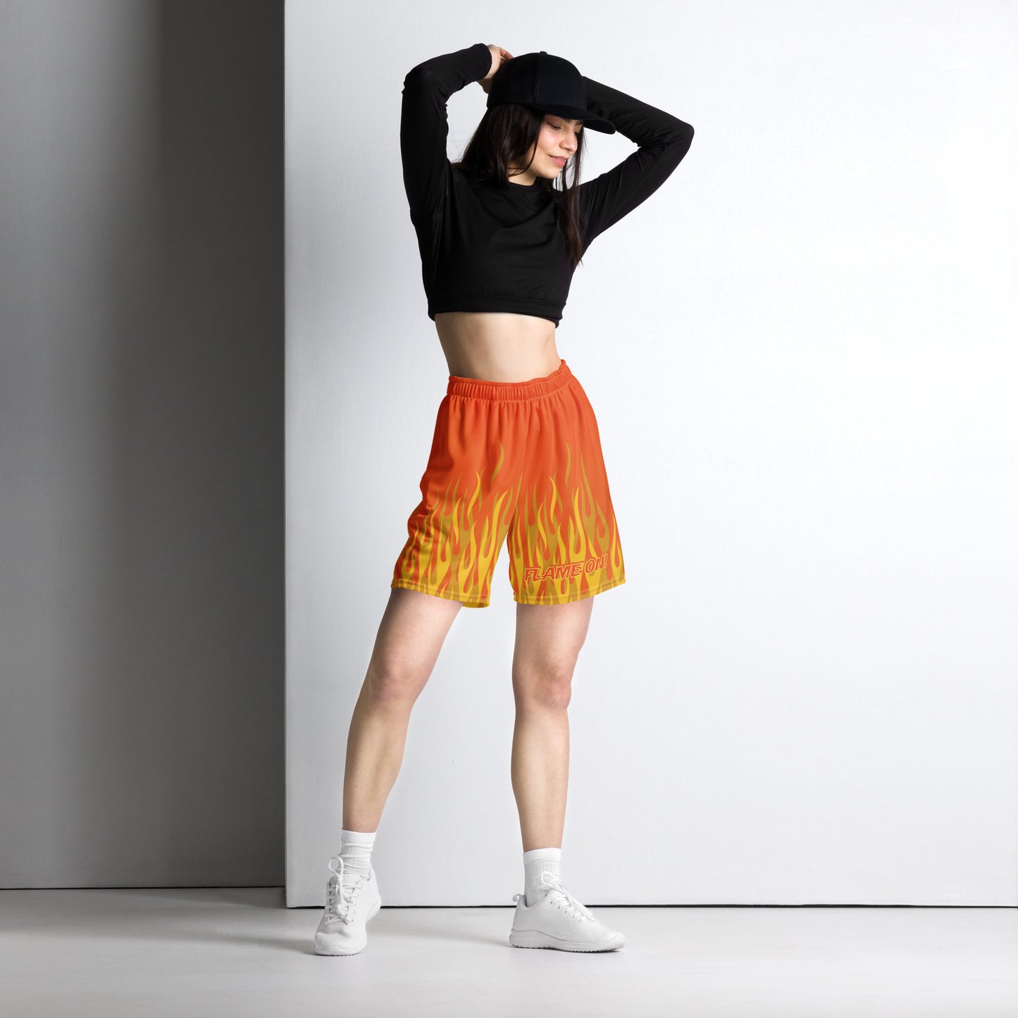 Fantastic Torch "Flame On!" Unisex Exercise Shorts