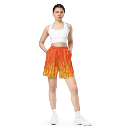 Fantastic Torch "Flame On!" Unisex Exercise Shorts