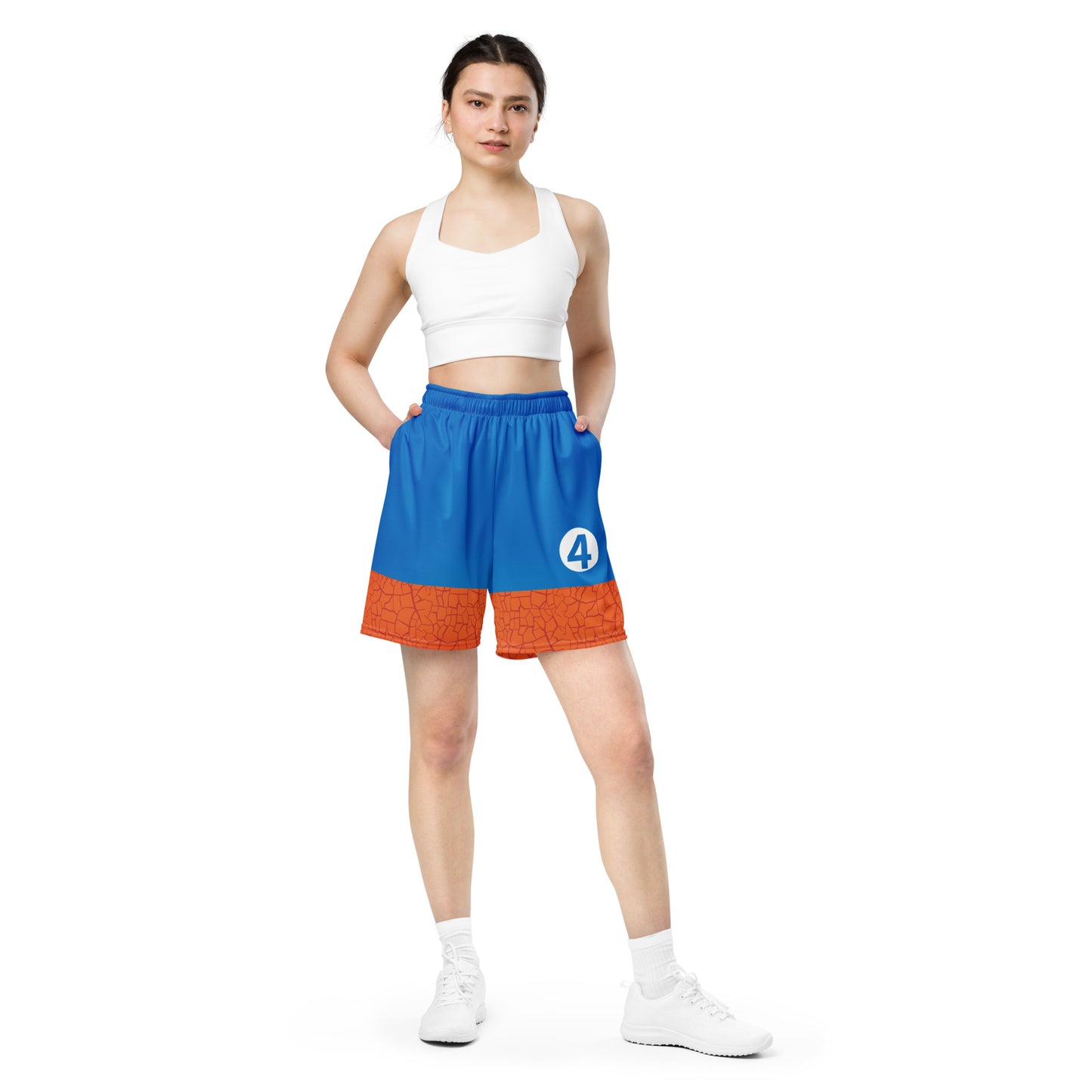 Fantastic Ben Grimm The Thing Costume Unisex Exercise Shorts