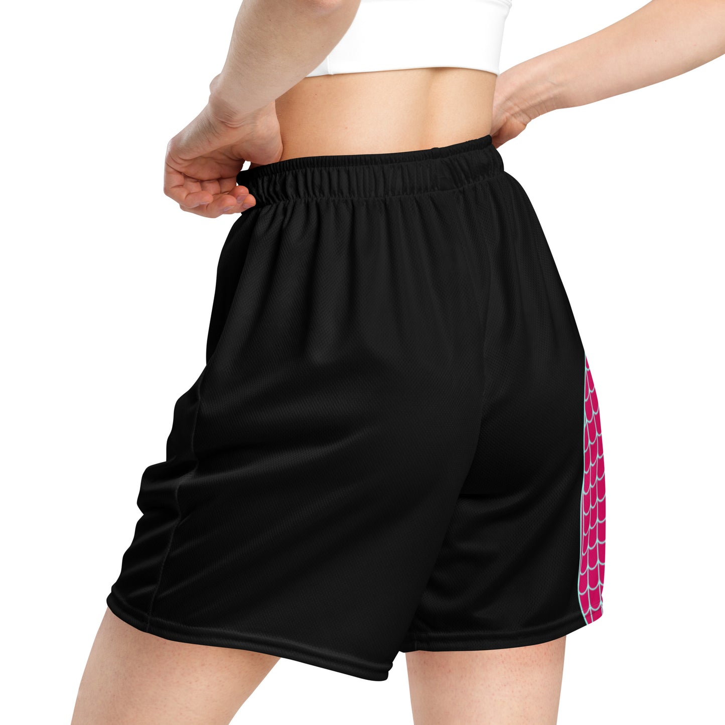 Spider-Gwen (Black) Unisex Exercise Shorts