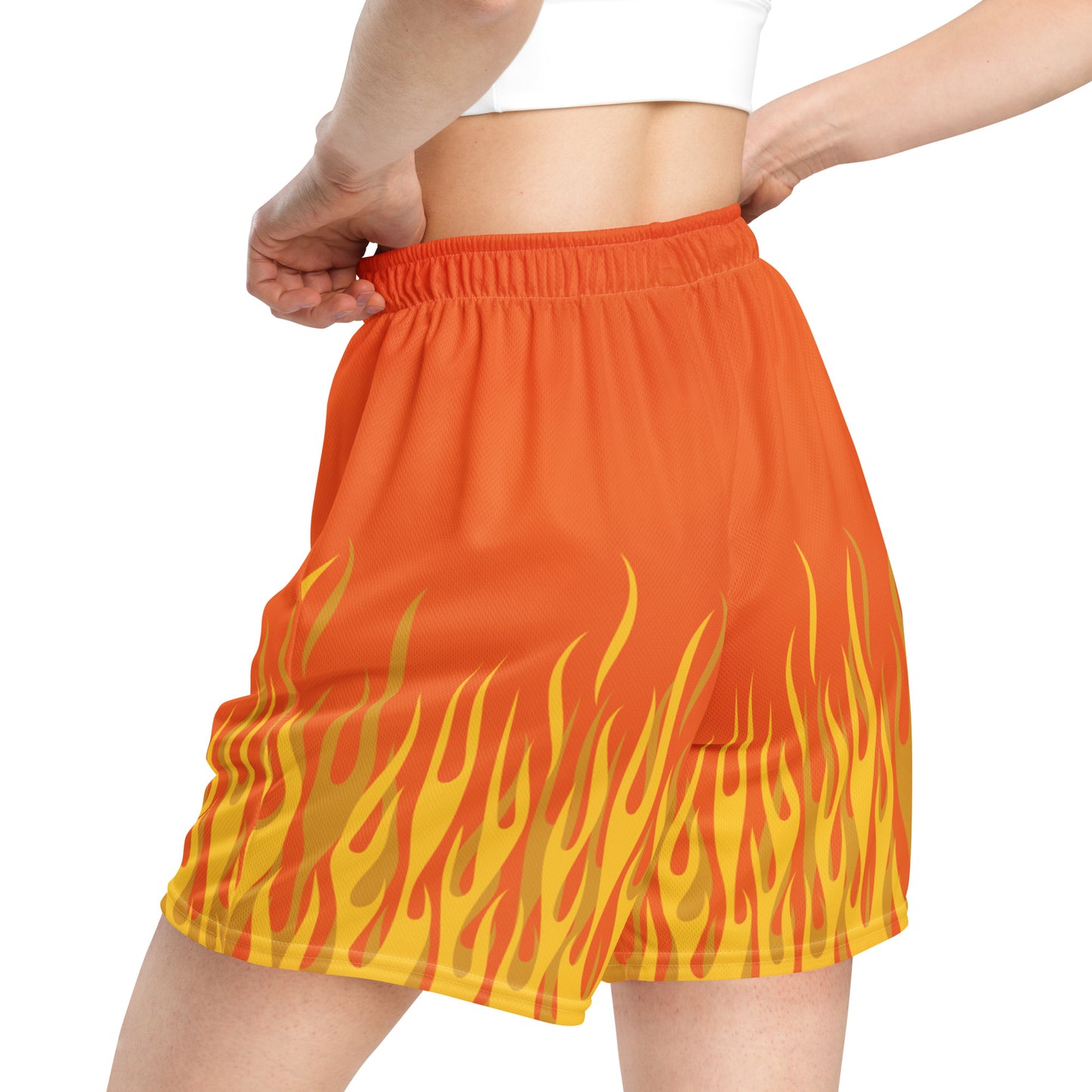 Fantastic Torch "Flame On!" Unisex Exercise Shorts