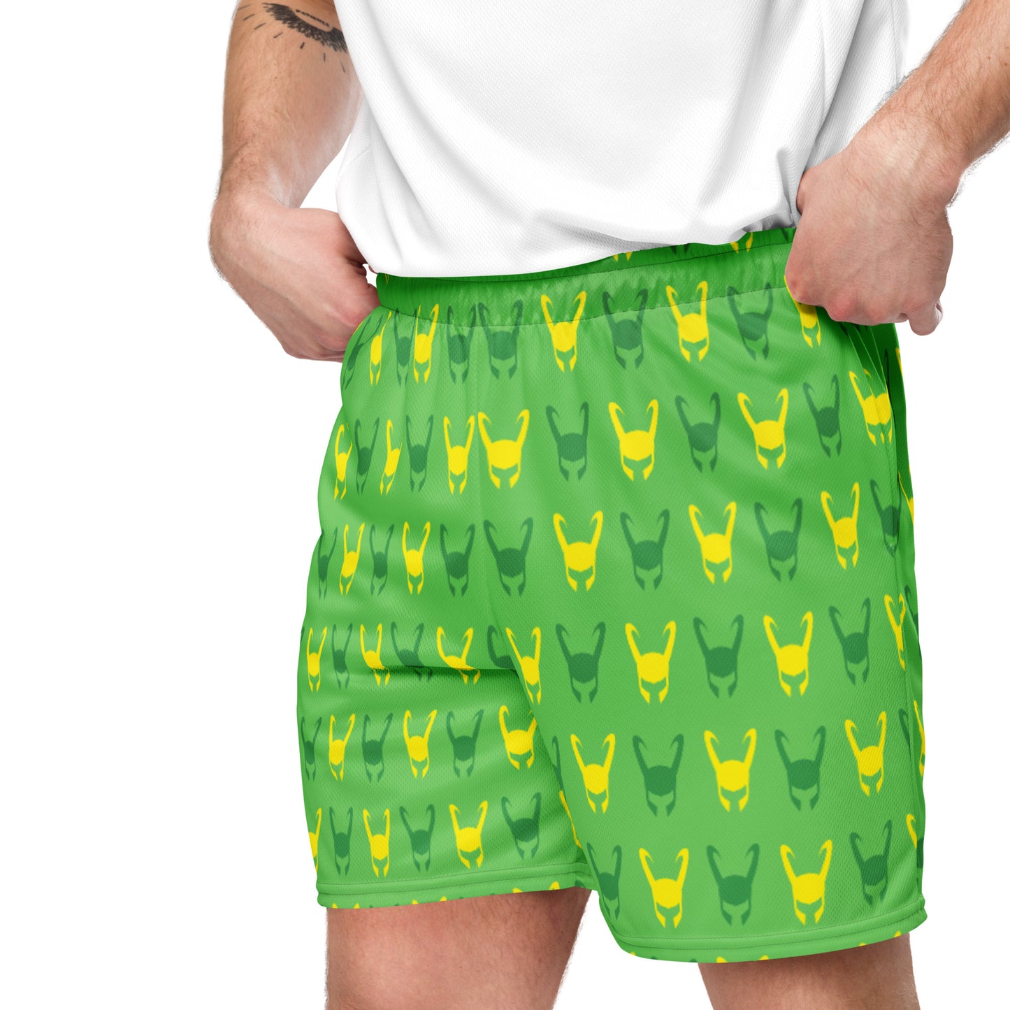 Loki Helmet Unisex Exercise Shorts