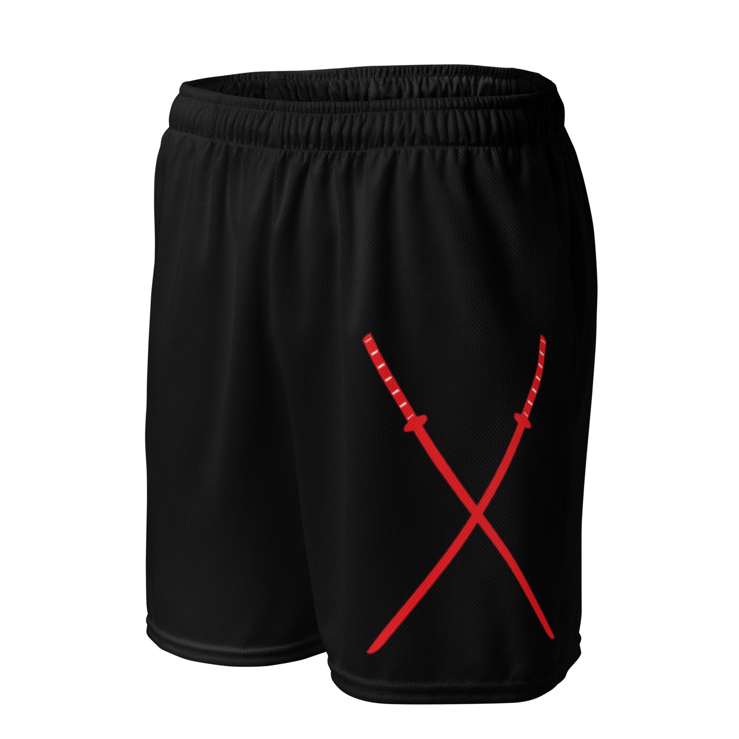 Deadpool Katanas (Black) Unisex Exercise Shorts