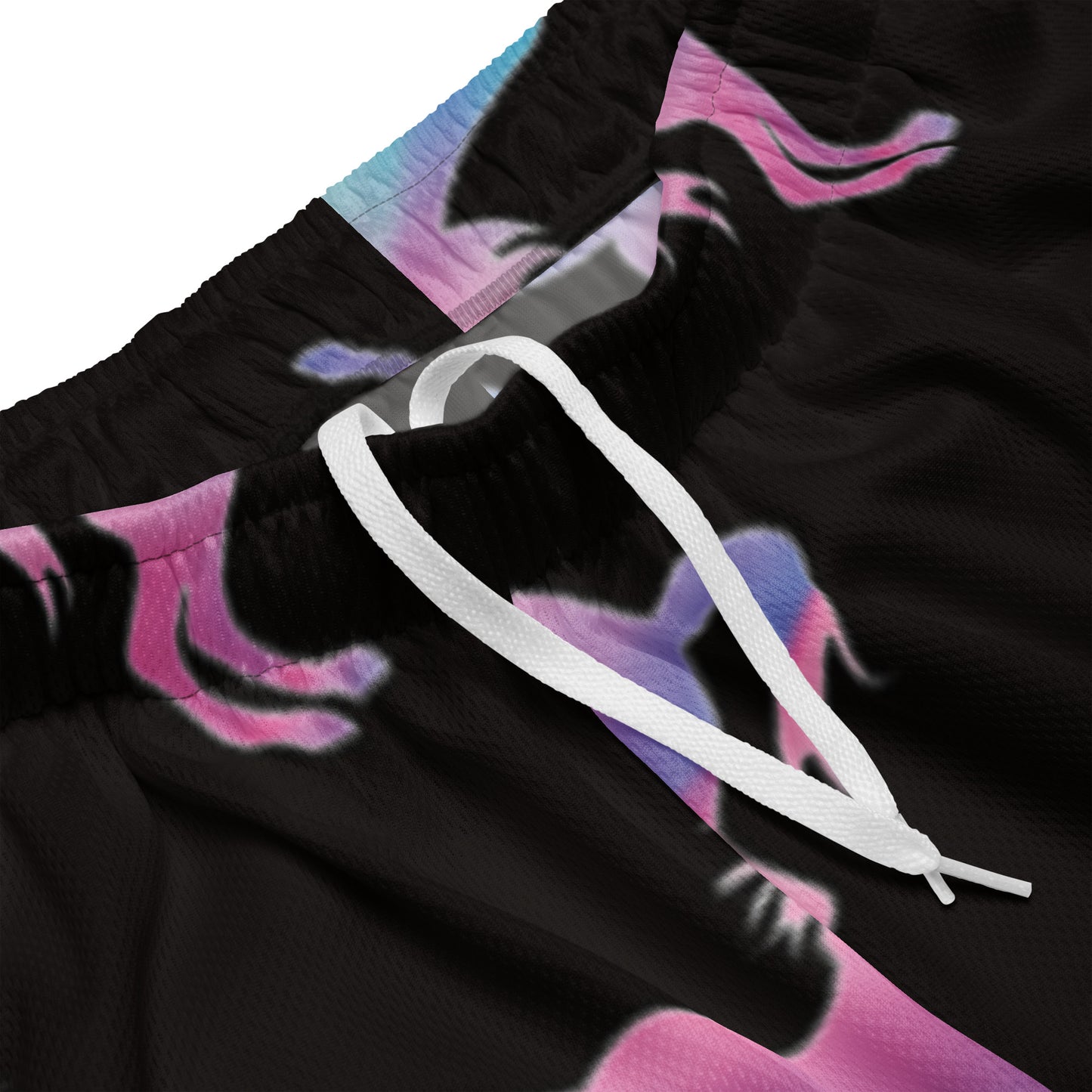 Ken & Barbie's Pink and Blue Horses Unisex Exercise Shorts