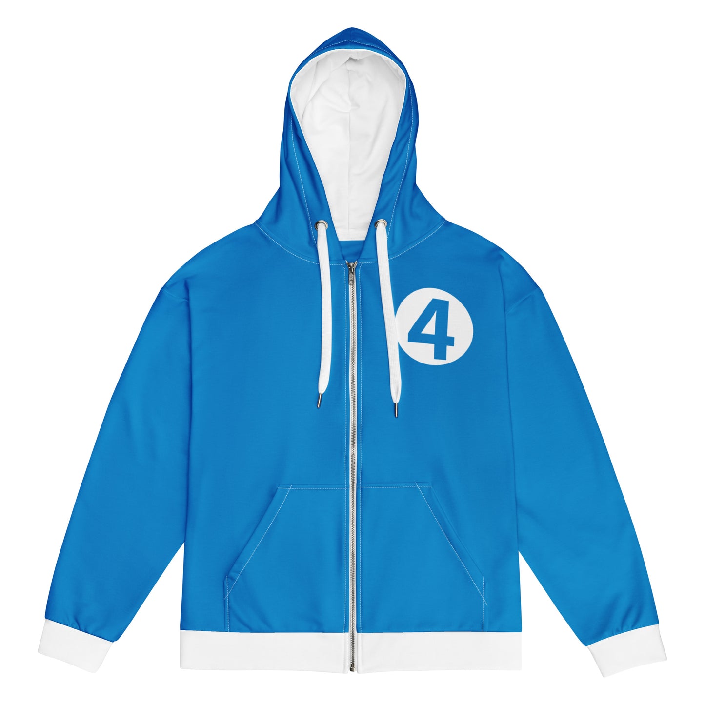 Fantastic Four Costume Unisex Zip-Up Hoodie