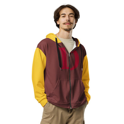 Matt Murdock Original Yellow Suit Costume Unisex Zip-Up Hoodie