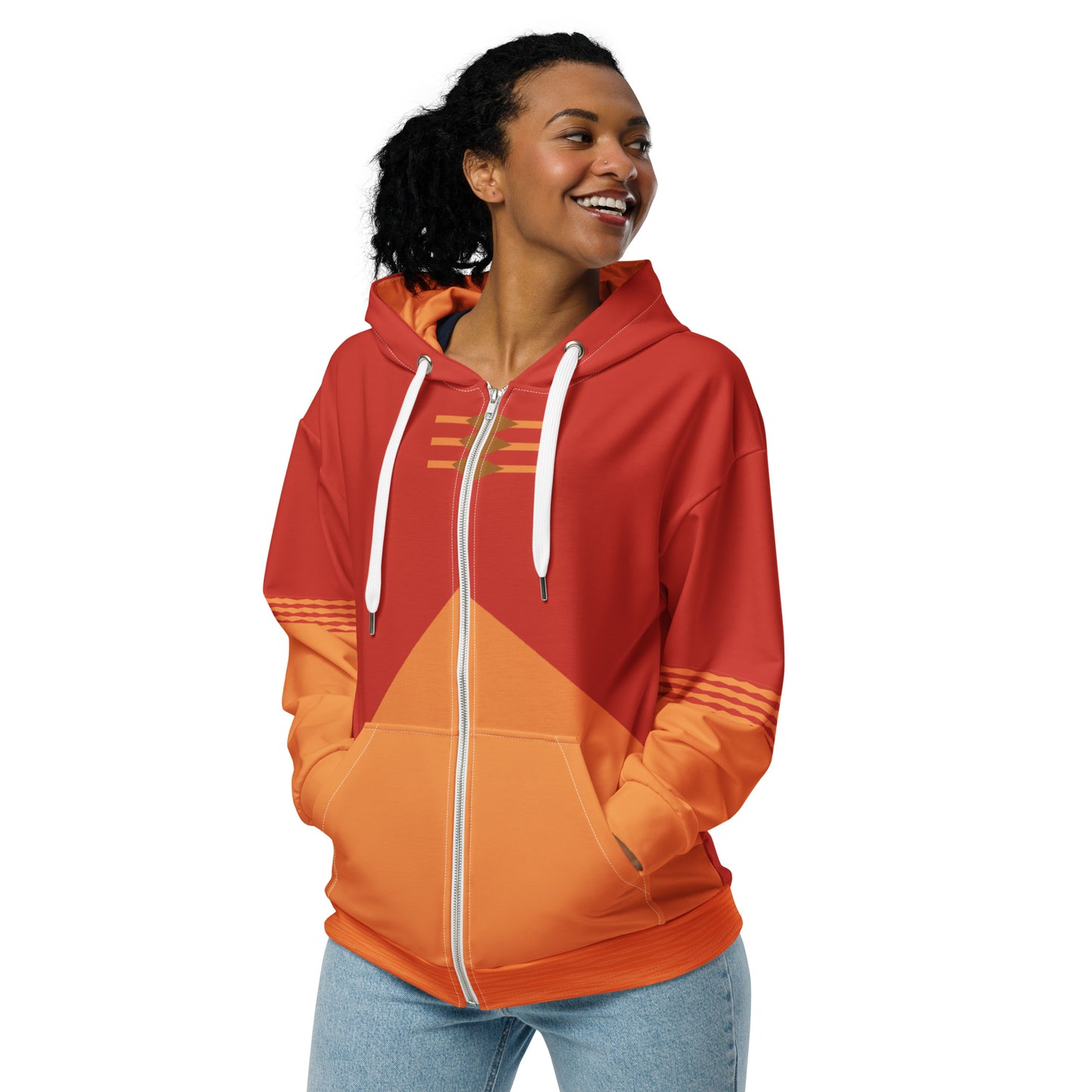 Aang Costume Unisex Zip-Up Hoodie