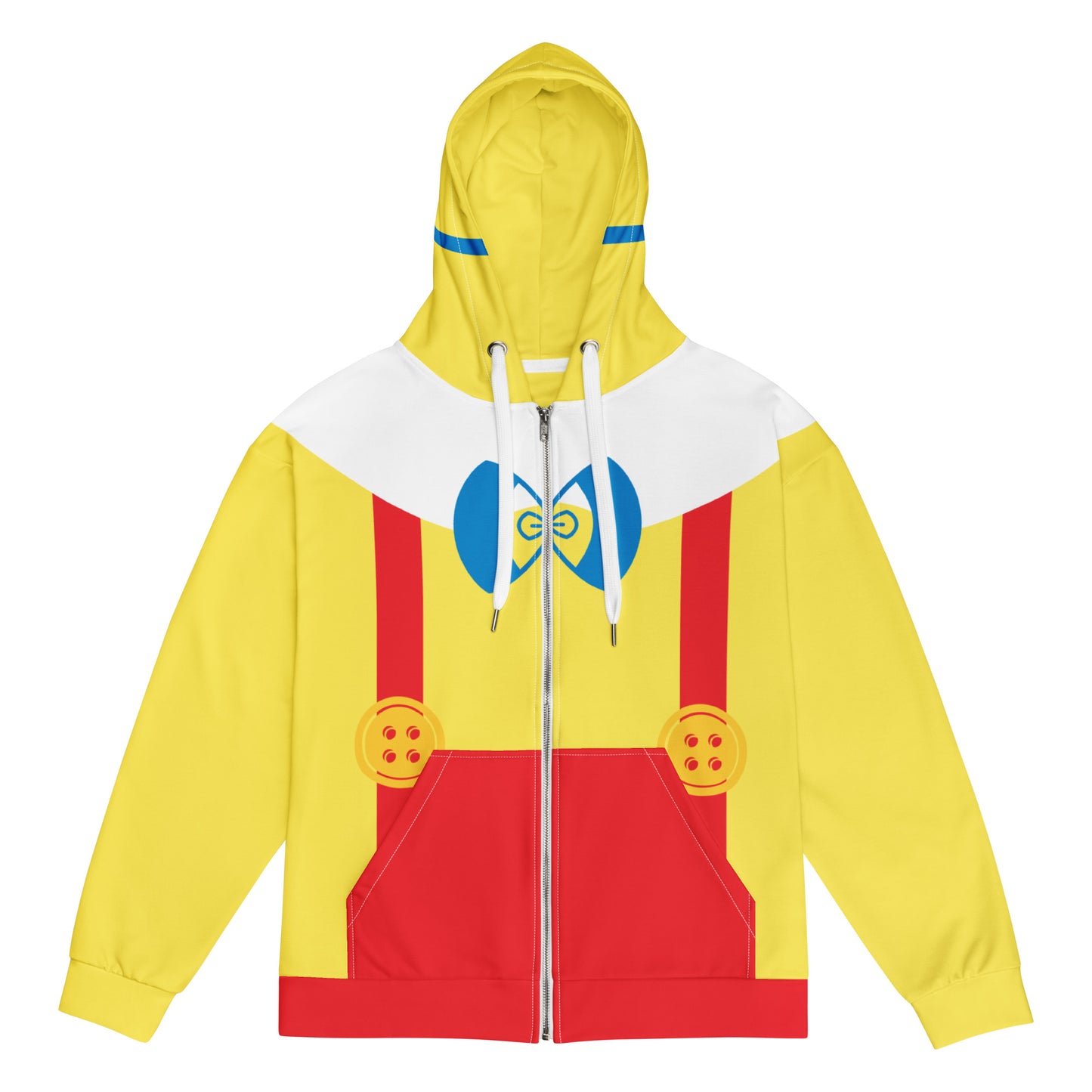 Real Boy Puppet Costume Unisex Zip-Up Hoodie