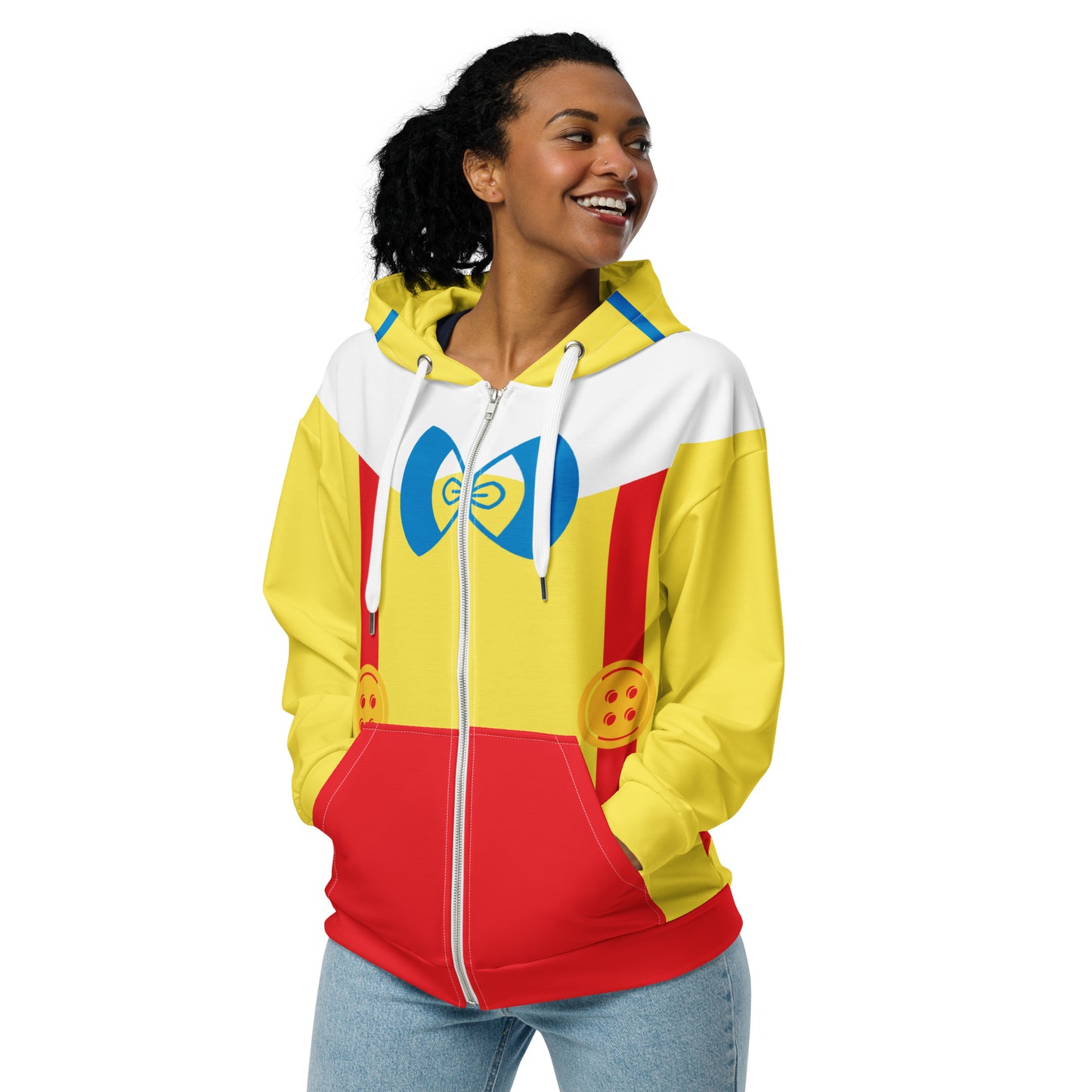 Real Boy Puppet Costume Unisex Zip-Up Hoodie