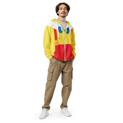 Real Boy Puppet Costume Unisex Zip-Up Hoodie