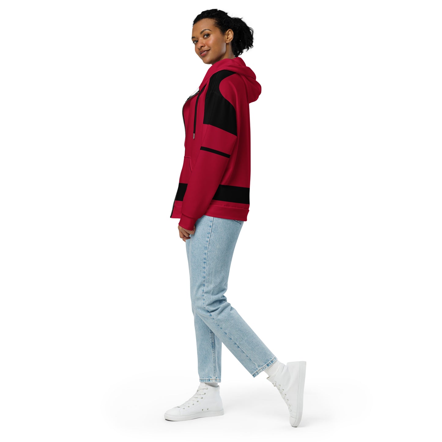 Deadpool Costume Unisex Zip-Up Hoodie