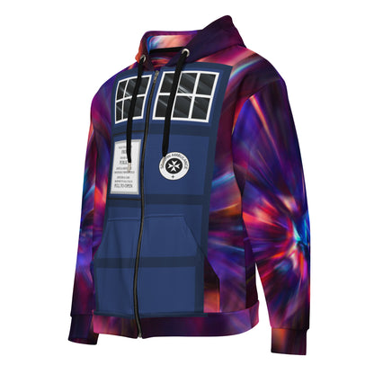 T.A.R.D.I.S Costume Unisex Zip-Up Hoodie