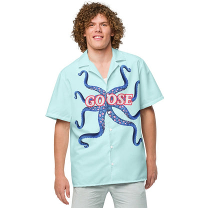 Goose The Flerken Tentacle Reveal Short Sleeve Button Shirt