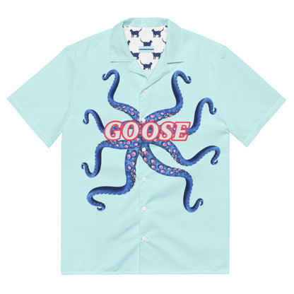 Goose The Flerken Tentacle Reveal Short Sleeve Button Shirt