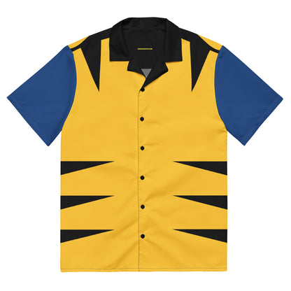 Wolverine Costume Short Sleeve Button Shirt