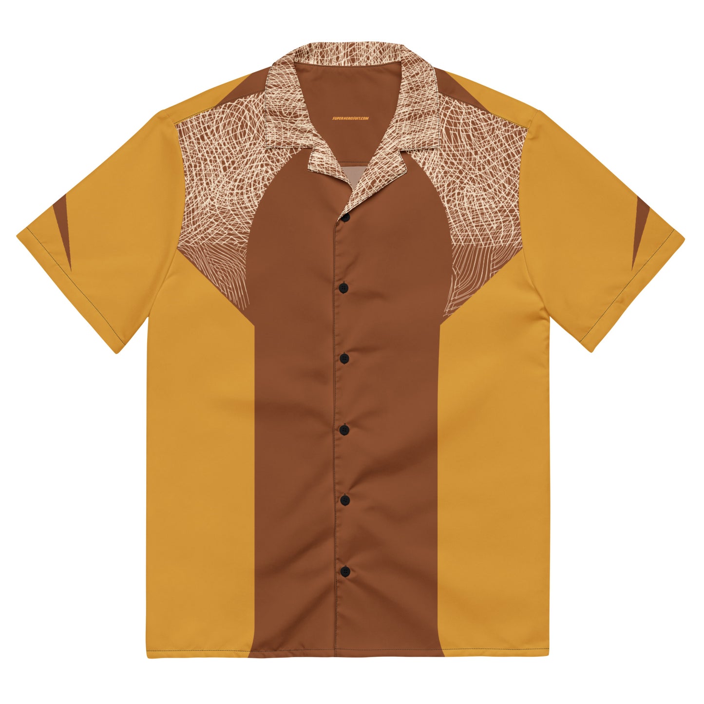 Sabretooth Costume Short Sleeve Button Shirt