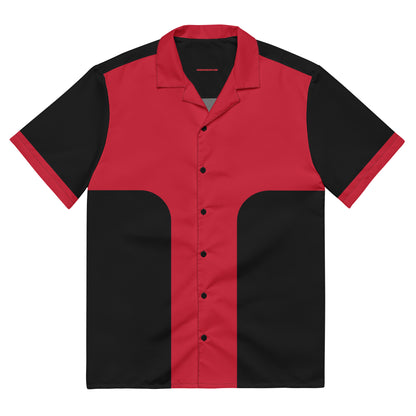 Deadpool Costume Short Sleeve Button Shirt