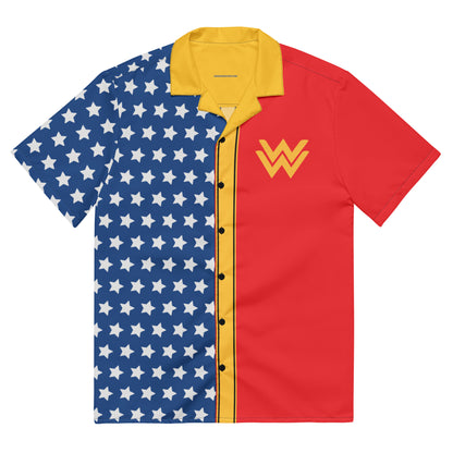 Diana Prince Short Sleeve Button Shirt