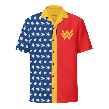 Diana Prince Short Sleeve Button Shirt