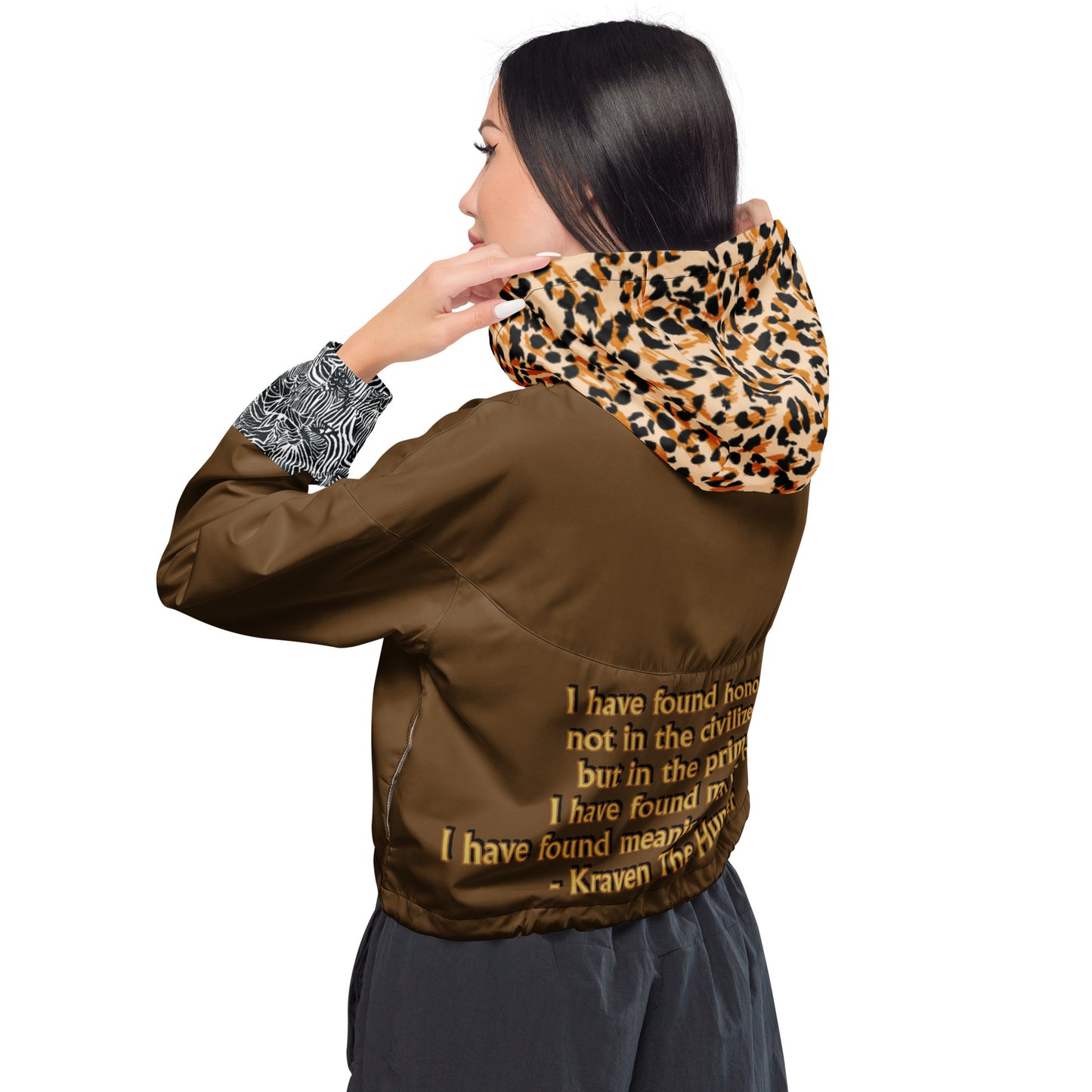 Kraven The Hunter Costume Half Zip Windbreaker