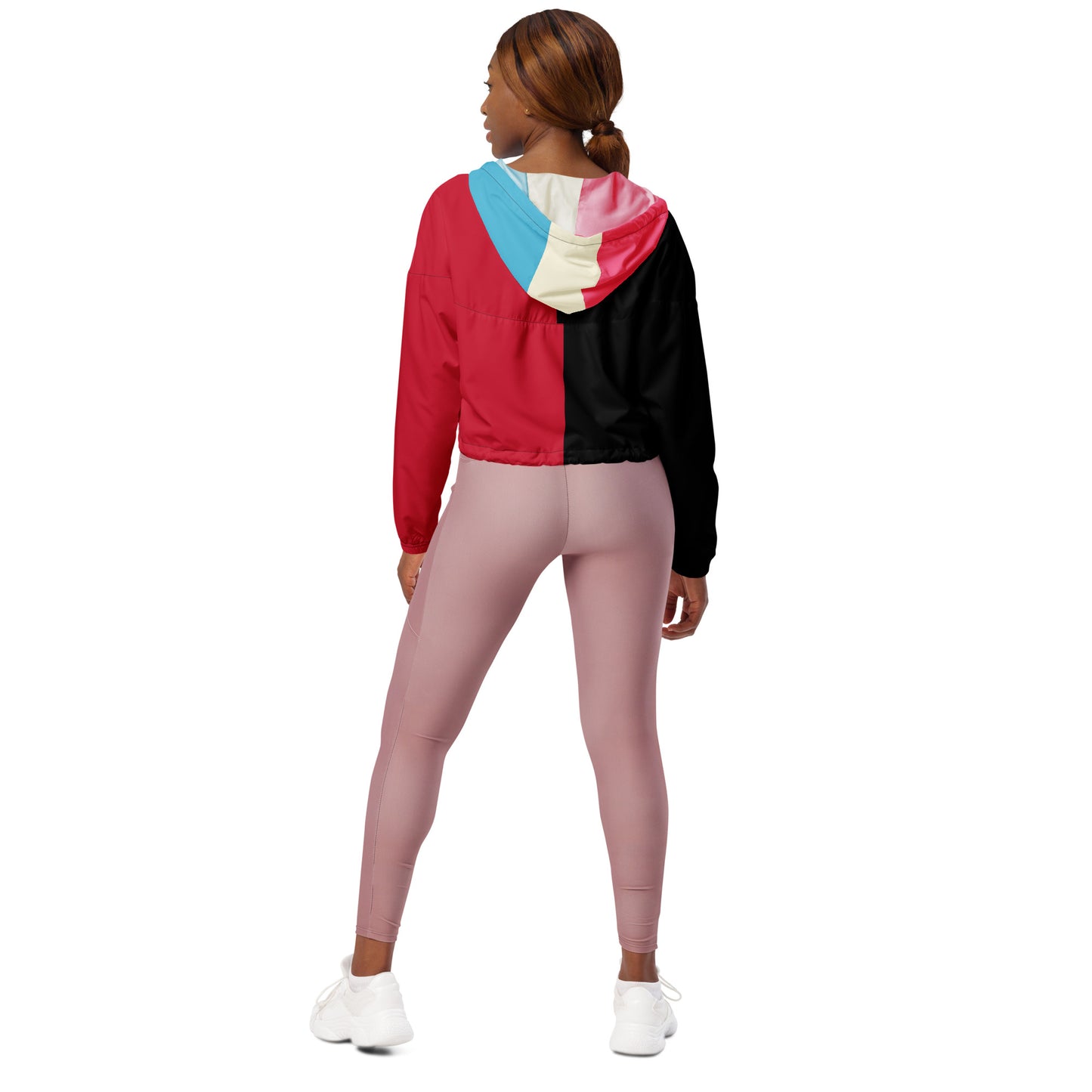 Harley Quinn Costume Half Zip Windbreaker