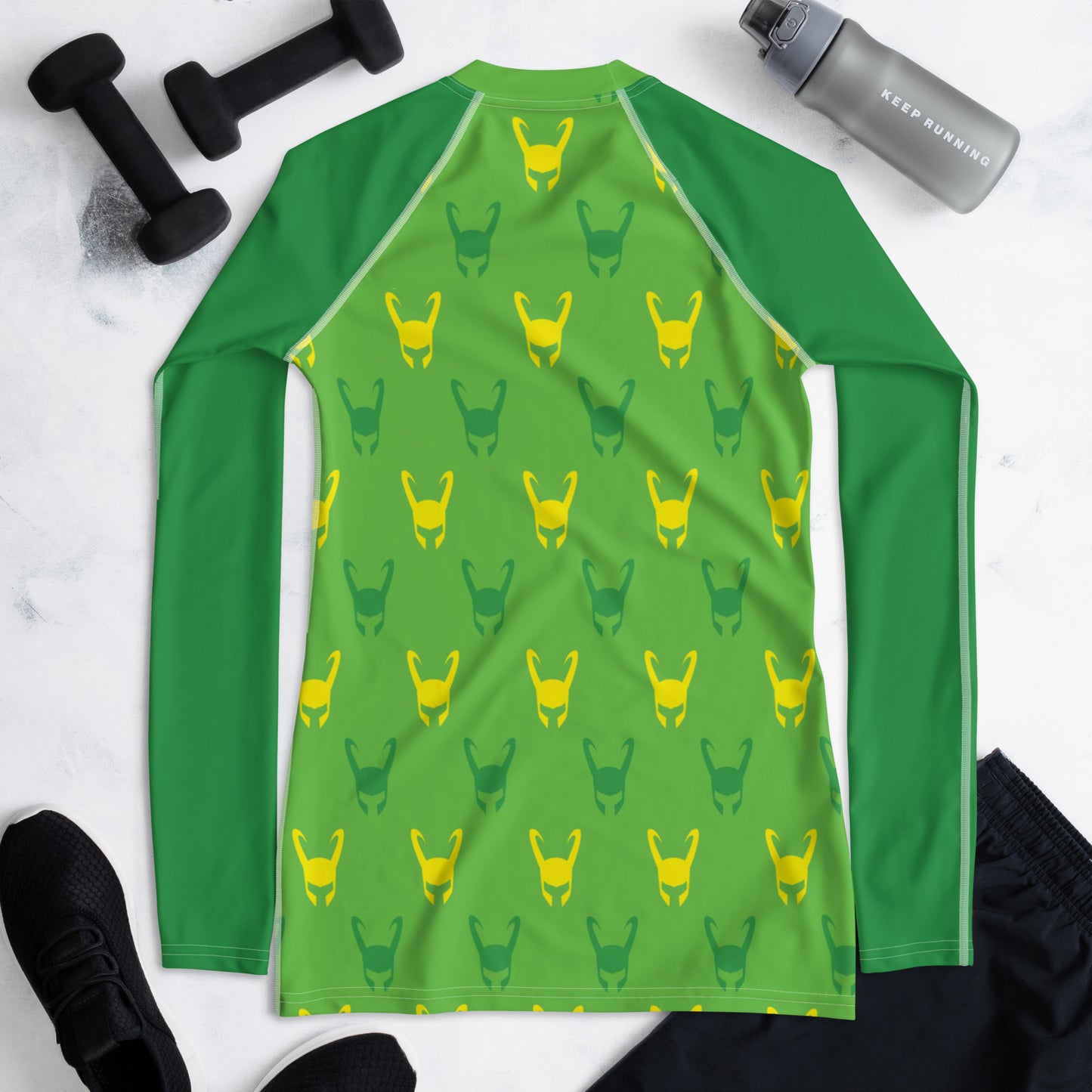 Loki Helmet (Green) Women's Rash Guard