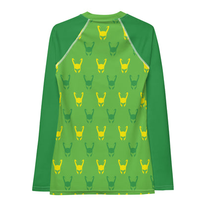 Loki Helmet (Green) Women's Rash Guard