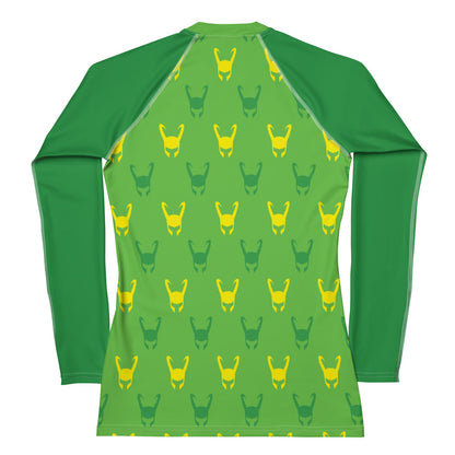 Loki Helmet (Green) Women's Rash Guard