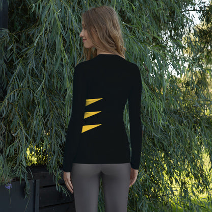 Wolverine (Black and Yellow) Women's Rash Guard