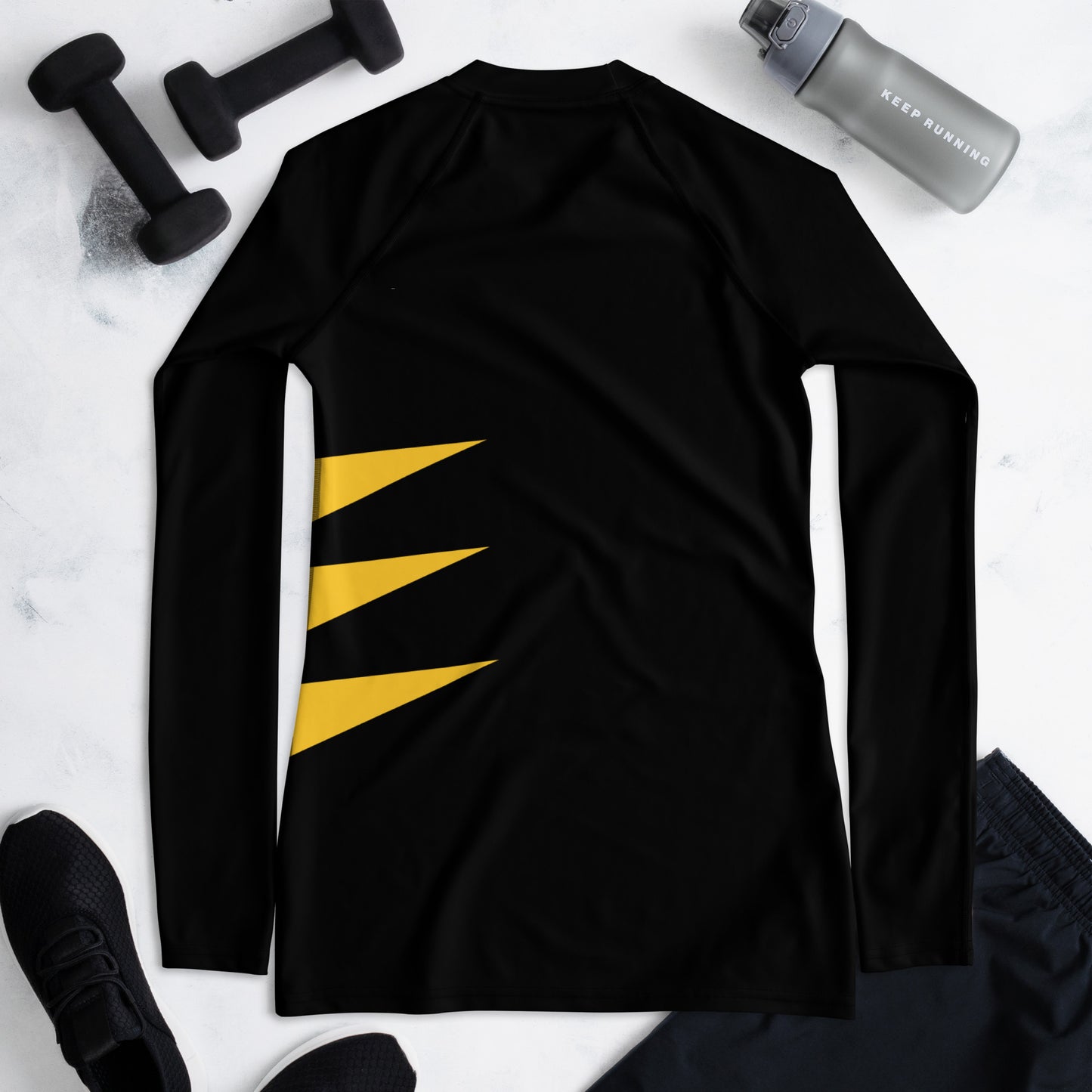 Wolverine (Black and Yellow) Women's Rash Guard