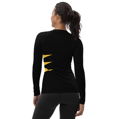 Wolverine (Black and Yellow) Women's Rash Guard