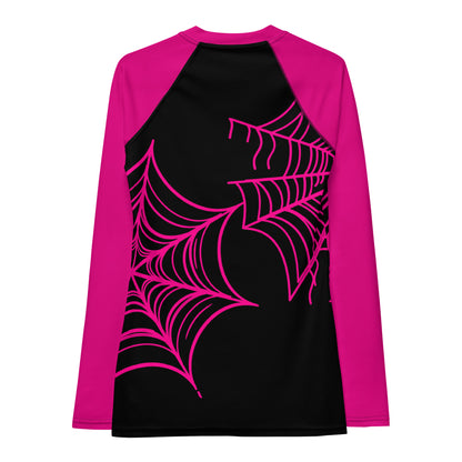 Spider-Gwen Webs (Black) Women's Rash Guard