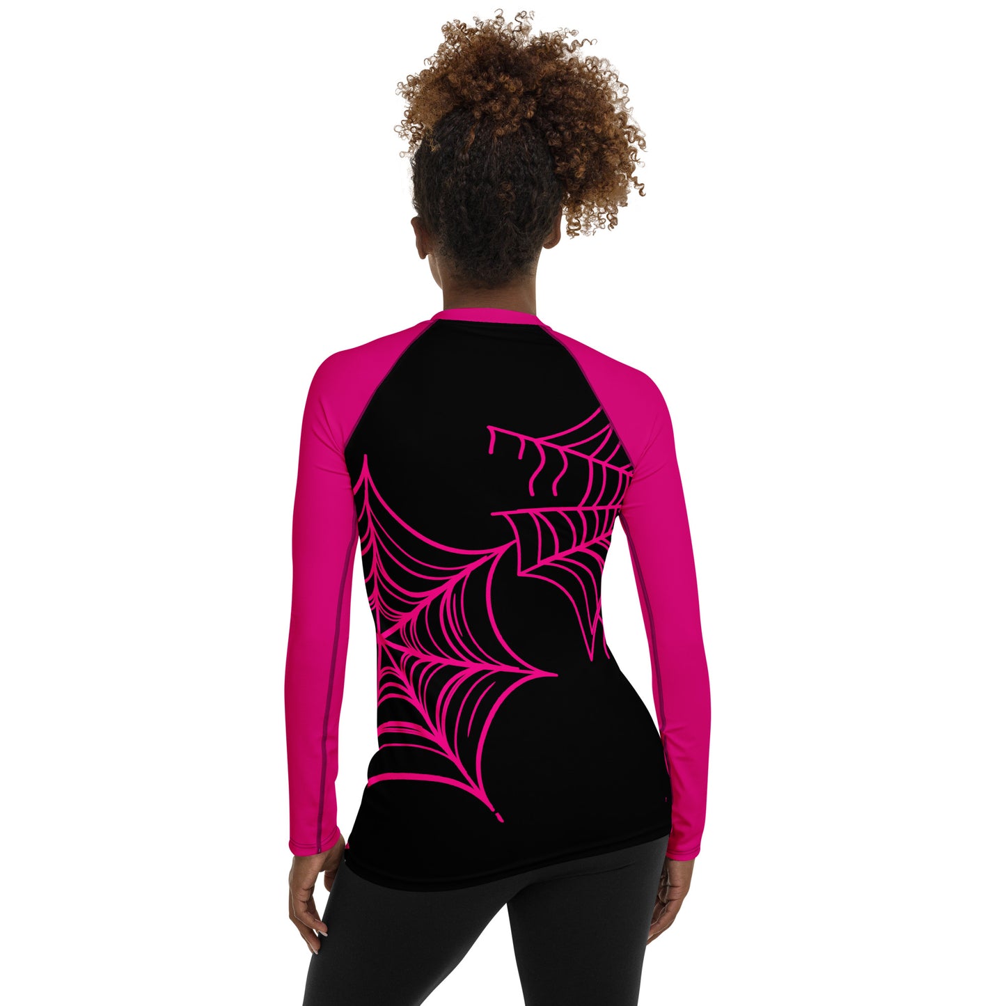 Spider-Gwen Webs (Black) Women's Rash Guard